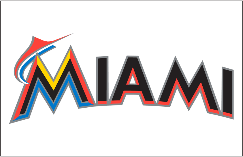 Miami Marlins 2012-2018 Jersey Logo vinyl decal